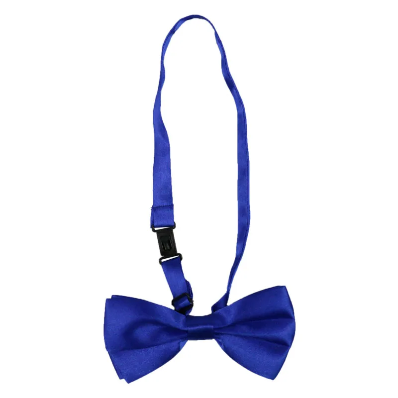 Di alta Qualità 2.5 centimetri di Larghezza Royal Blu Delle Donne Degli Uomini Bretelle Bow Tie Set Solido Bretelle Elastiche E Bowtie Camicia Bretelle