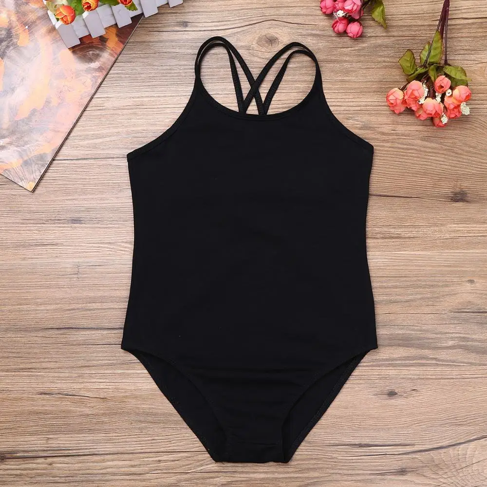 Kids Girls Gymnastics Swimsuit for Dancing Children\'s Ballet Dancewear Ballet Leotard Costome Mesh Ballerina Tutu Dance Bodysuit