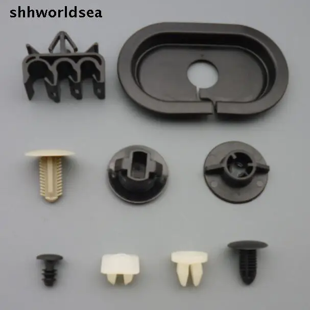 shhworldsea 100pcs body side fender clip used the hood used under panel front door retainer trim retainer routing clip