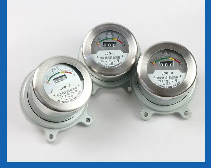 Parafulmine ad alta tensione JCQ-3 Monitor Online Monitor di protezione contro i fulmini 10-110KV contatore di scarico in acciaio inossidabile