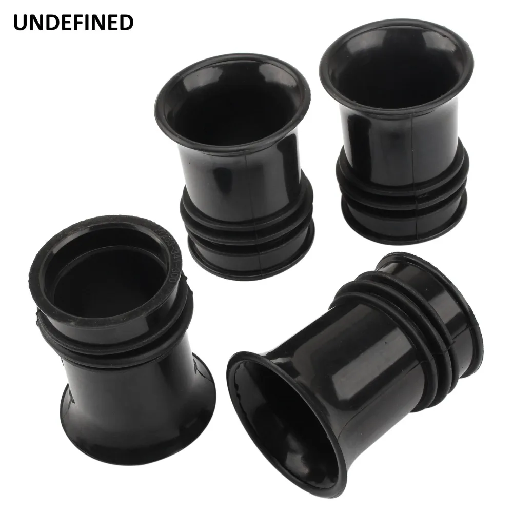 4 Pcs Motorcycle Carburetor Rubber Intake Manifold Air Adapter Boots For Honda CB750K 1969-1976 CB750F Super Sport 1975-1976