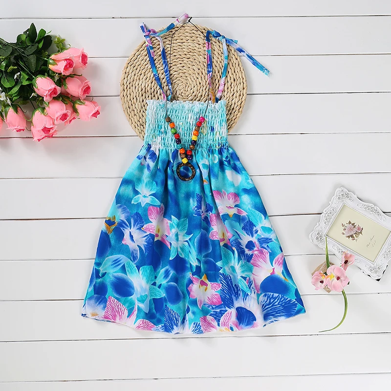 Meisjes Jurk Zomer Strand Bohemian Kid Jurken Voor Meisjes Mouwloze Kleding Kinderkleding Sundress Kind Kostuum YCSD1801