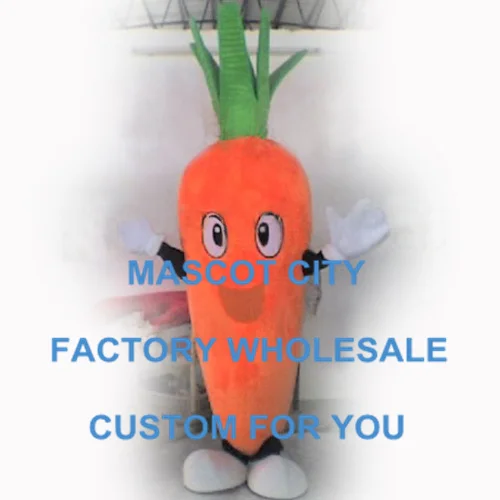 

Customized Costume Easter Carrot Mascot Costume Adult Size Cartoon Character Mascotte Outfit Suit Fancy Dress SW821