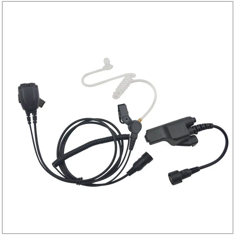 

2-wire Air Acoustic Earpiece w/combined MIC & PTT for Walkie Talkie Motorola HT1000 XTS3000 MTS2000 MTX8000 GP1200 MT838