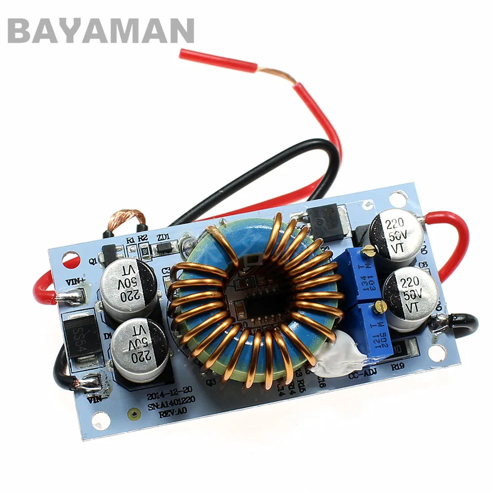 1pc DC-DC 250W 10-50V Boost Converter Adjustable 10A Step Up Constant Current Power Supply Module for Multicopter Drones