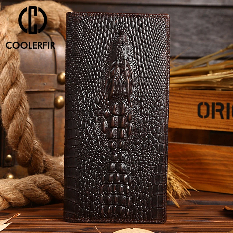 Desain Baru Hot Pendek Dua Kali Lipat Dompet untuk Pria Mewah Panjang Kulit Asli Pria Dompet Cowskin Fashion Tas Uang untuk Pria PJ012