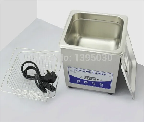 110v/220v  2L digital household ultrasonic cleaner Stainless Steel Ultrasonic Cleanerfor glass Jewely shaver PCB cleaning