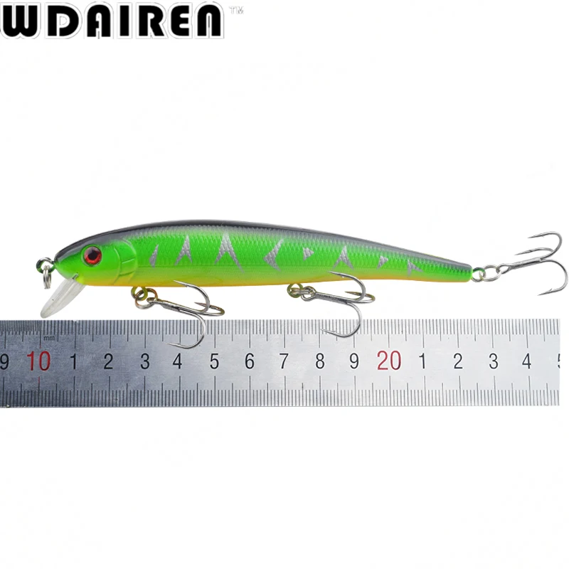 1Pcs 13cm 19.5g Minnow Fishing Lure Fish Wobbler Tackle Crankbait Artificial Japan Hard Bait Swim baits 4# Hooks WD-203