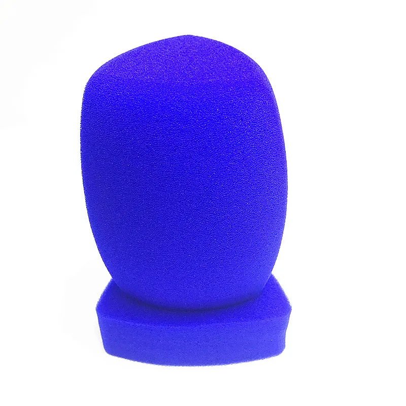 Linhuipad B03 للأغراض العامة ميكروفون الزجاج الأمامي يده هيئة التصنيع العسكري الزجاج الأمامي هيئة التصنيع العسكري رغوة يغطي شعار الطباعة للصحفي التلفزيون