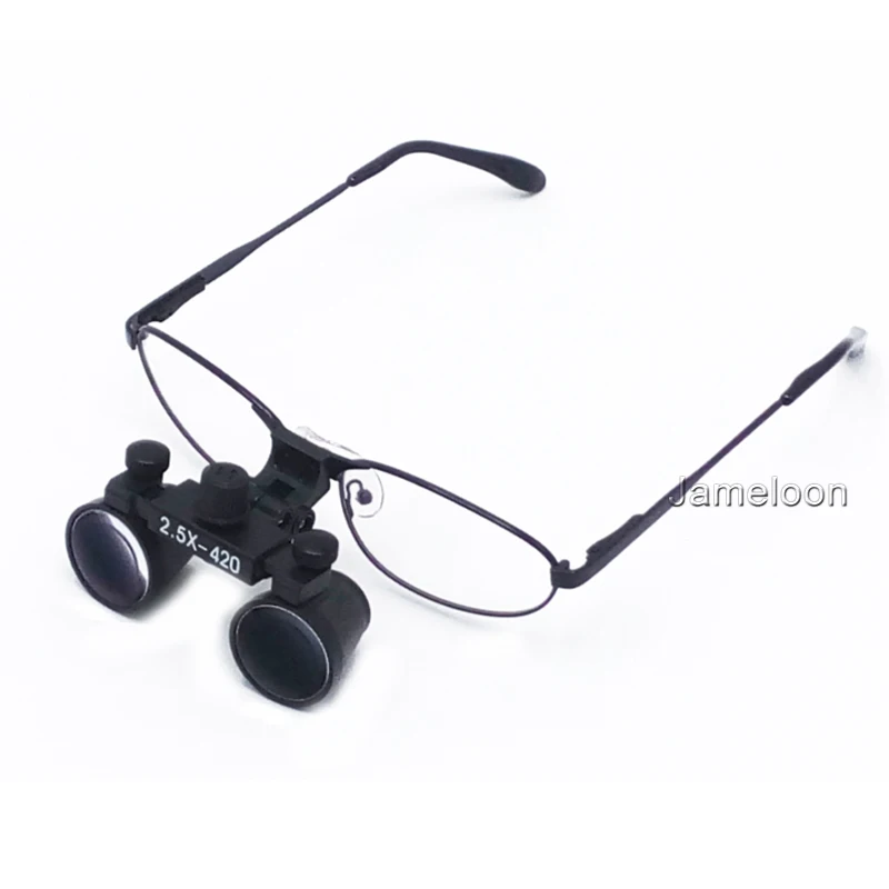 2.5X Surgrey Magnifying Lens Medical Dental Loupe Metal Frame Optical Changeable Nearsighted Glass Dentist Surgical Magnifier