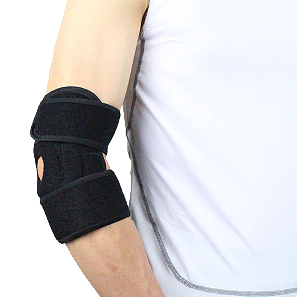 1PCS Adjustable Elbow Support Pads With Spring Supporting Codera Protector Sports Safety For Ciclismo Gym Tennis