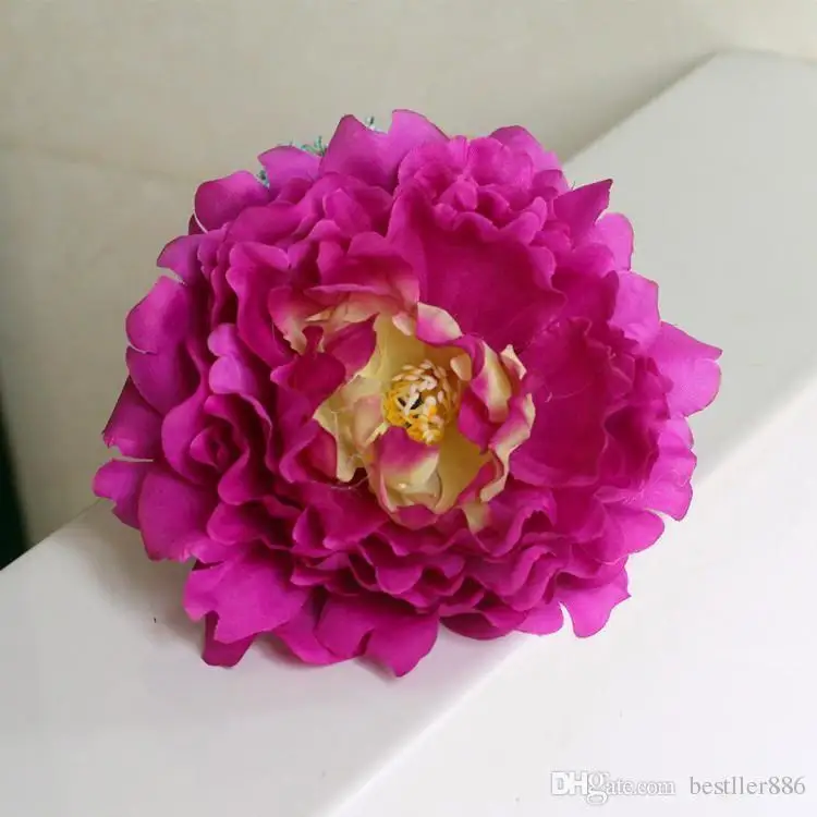 artificial flowers Silk Peony Flower Heads Wedding Party Decoration supplies Simulation fake flower head home decorations wholes