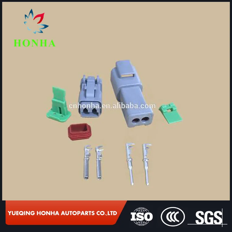 Free shipping 10sets/lot Auto DTM 2 Pin/Way Deutsch Waterproof Female Male Automotive Connector Plug For Mazda