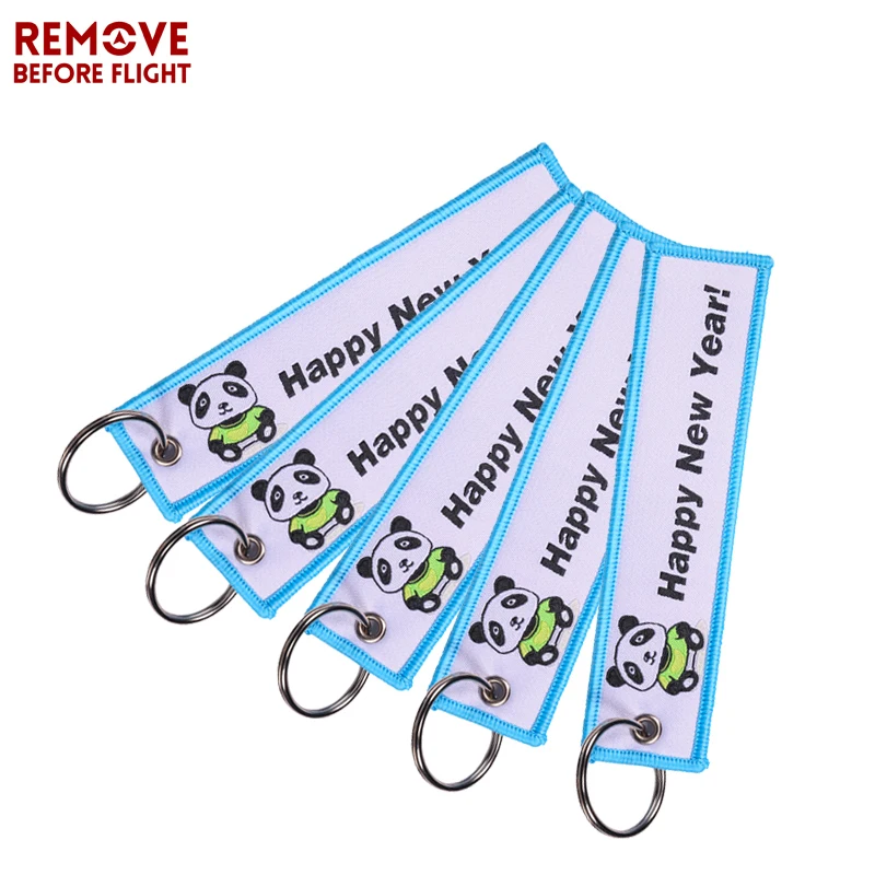 

5PCS Car Keychain Fashion Christmas Gift Key Chain Lovely Panda Key Tag Motorcycles Key Chaveiro Turbo Keychain Woven Keyrings