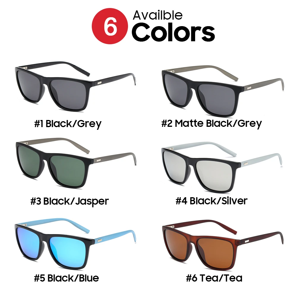 VIVIBEE Square Sunglasses Polarized for Men 2024 Trending Design UVA UVB Protection Sun Glasses Women Driver Polarised Shades