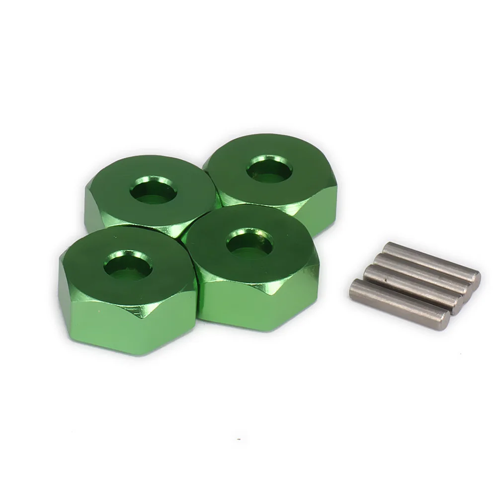 4PCS Wheel Hex Hub Adapter w/Pins For Rc Hobby Model Car 1/10 FS Racing Truck Buggy 53810 Alloy Aluminum Upgraded Hop-Up Parts