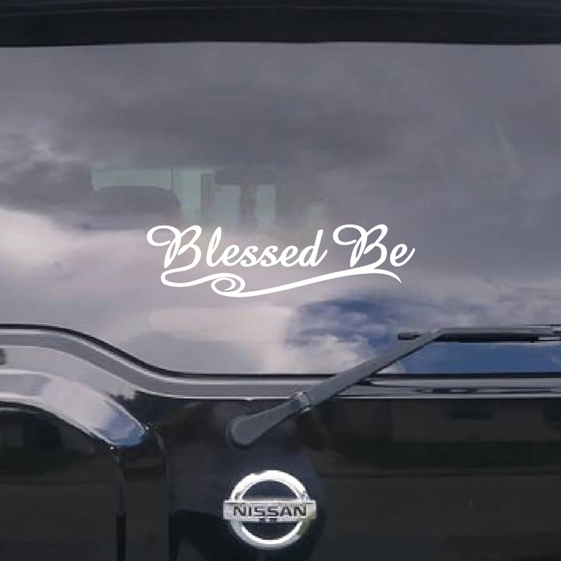 Blessed Be Vinyl Car Decals Pagan Wiccan New Age Sticker Decor Removable Laptop Decal for Apple MacBook Air / Pro Decoration