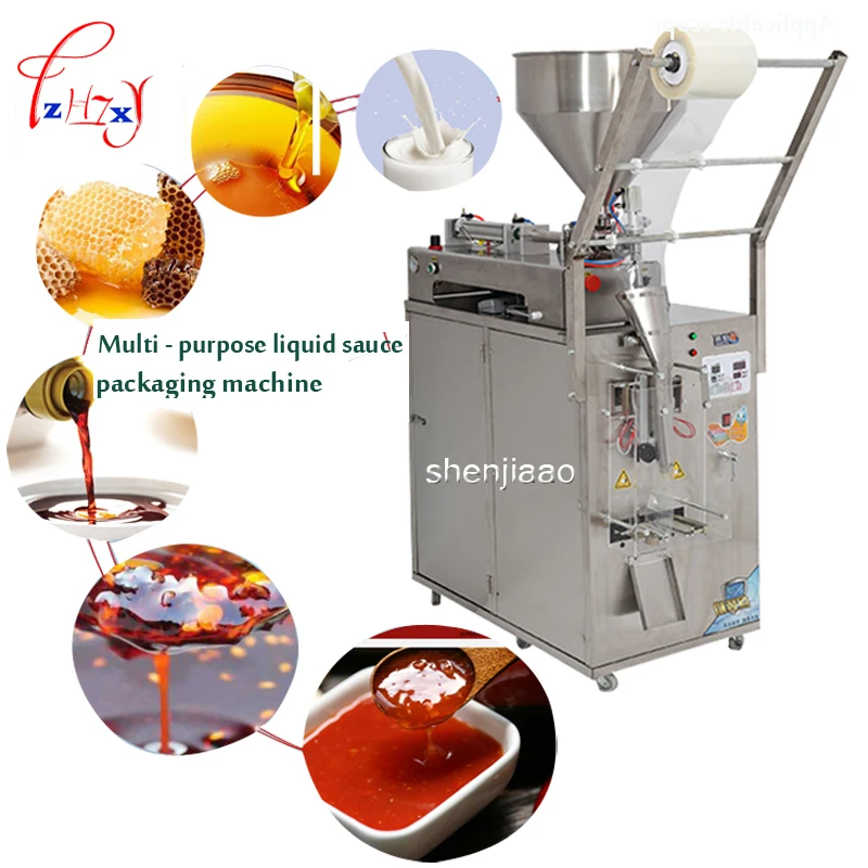 YT-206 110/220V Automatic Liquid Sauce Packaging Machine Seasoning Sealing Machine Liquid Packing Machine Filling Machine 1PC