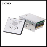Voltage Regulator AC 220V 4000W SCR Thyristor Digital Control SCR Electronic Voltage Regulator Speed Control Dimmer Thermostat