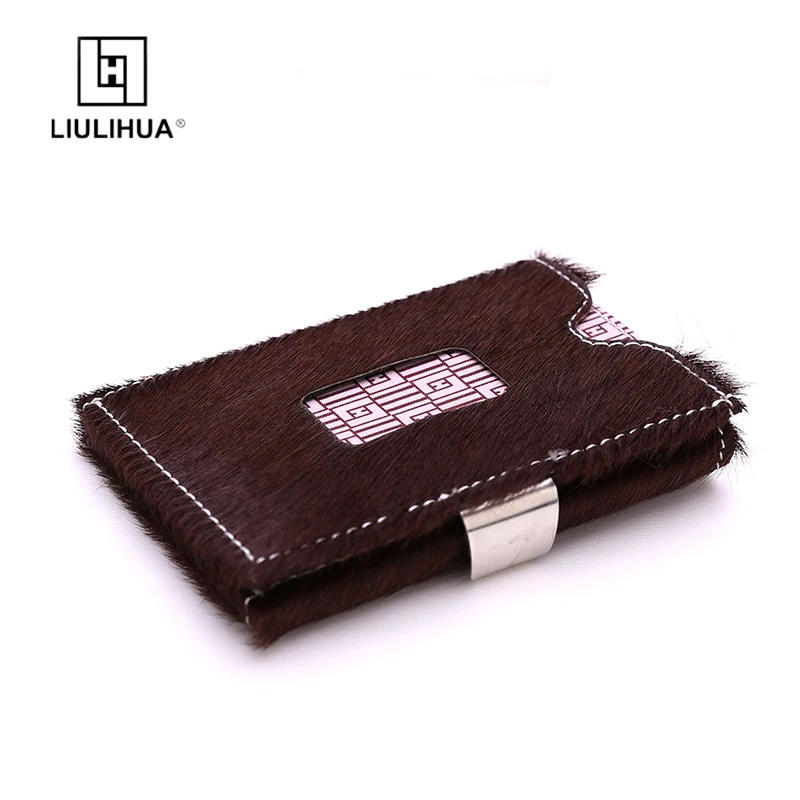 LLH new model 3 fold wallet card holder Creative purses convenient man's wallet Luxury Man Purse Brand Card Case short wallet