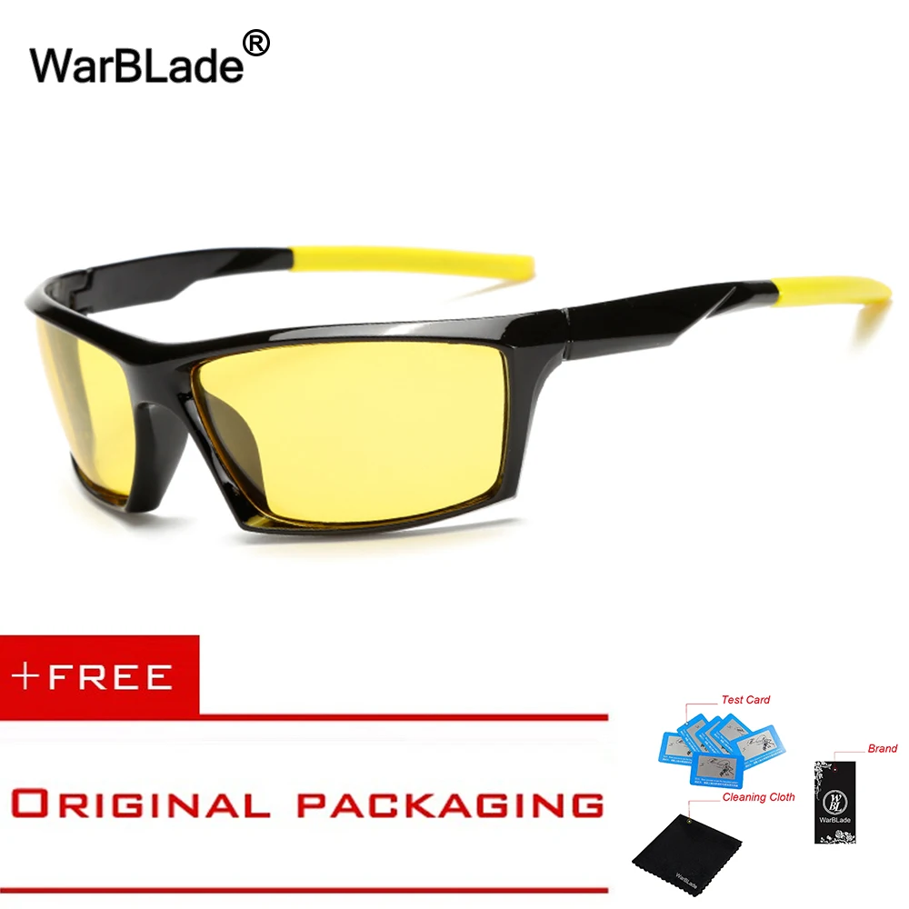 

Night Vision Sunglasses Polarized Men Women Fashion Eyes Protect UV400 Black Square Sun Glasses Unisex gafas de 1005 WarBLade