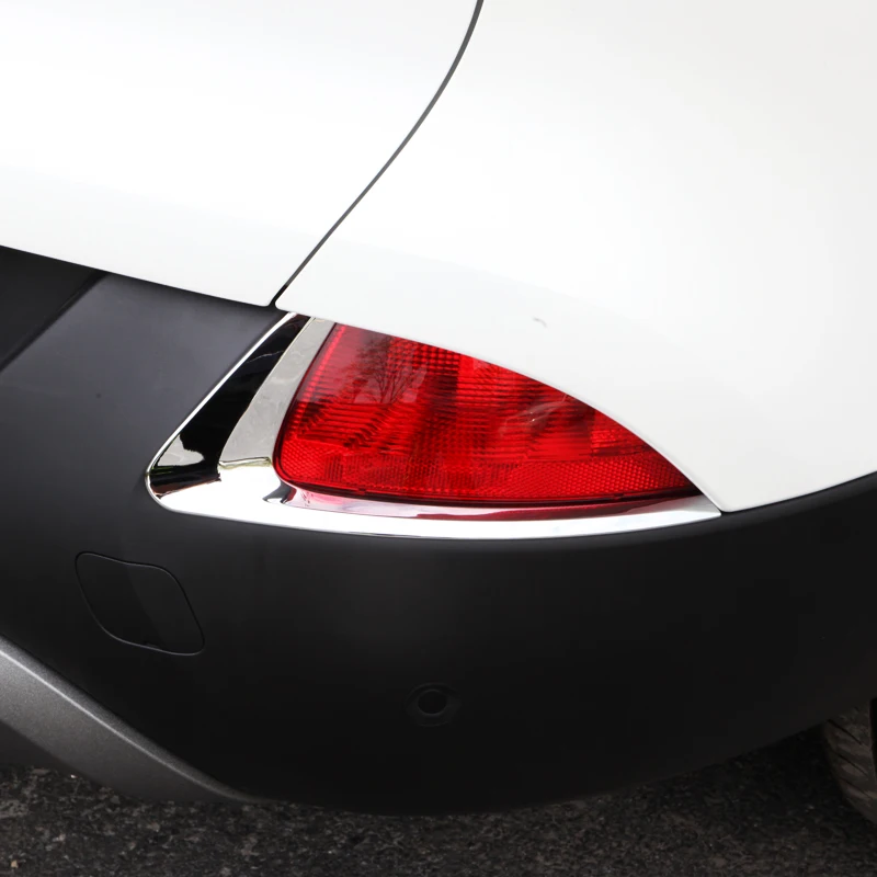 

ABS Chrome For Renault Kadjar 2015 2016 2017 2018 Accessories Car Rear fog lamp eyebrow Decoration Trim Car Styling 2pcs