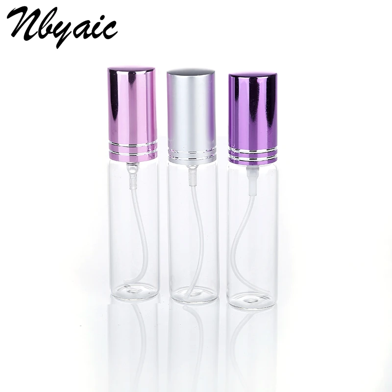 Nbyaic 1Pcs 5Ml 10Ml Reizen Draagbare Parfum Fles Spray Flessen Sample Lege Containers Verstuiver Mini Hervulbare Flessen