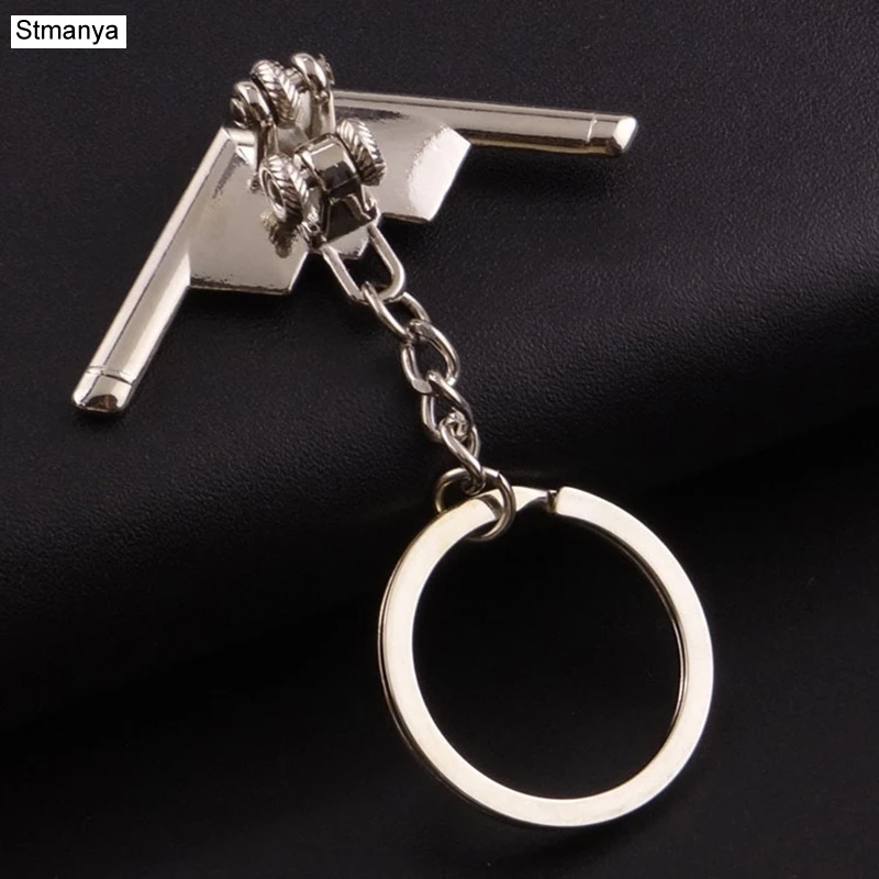 New Plane model Key Chain personality Car Key Ring metal Key chain Bag Accessories small Fighter Key Holder Jewelry K1743