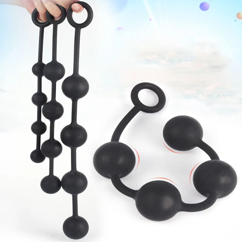 2 to7cm Big Anal BeadsButt Plug Silicone Dilatador Anal Balls Expander Anal Plug Vaginal Dilator Sex Toys For Women Men Buttplug