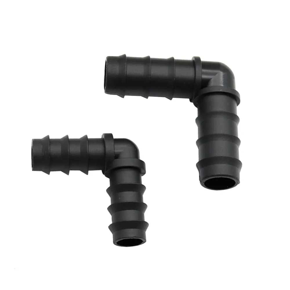 10 Pcs DN16 DN20 Elbow Barbed Garden Water Connectors Hose Splitters Garden Greenhouse Agriculture Irrigation Accessories