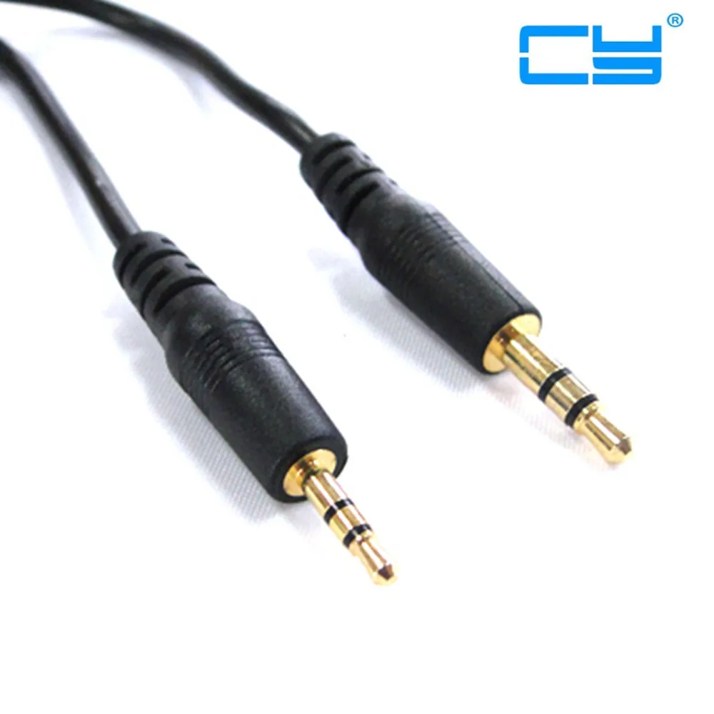 

10 pcies/lot 2.5mm para 3.5mm macho cabo de audio ouro LINE IN 2.5 3.5mm