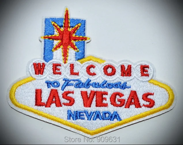 New ! Welcome to Fabulous Las Vegas Embroidered Iron on or sew on Patch Applique