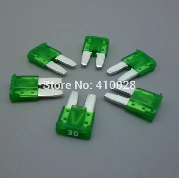 shhworldsea 500pcs 8mm 30A  auto Mini Blade Fuse  Car fuse  for  mondeo for ford