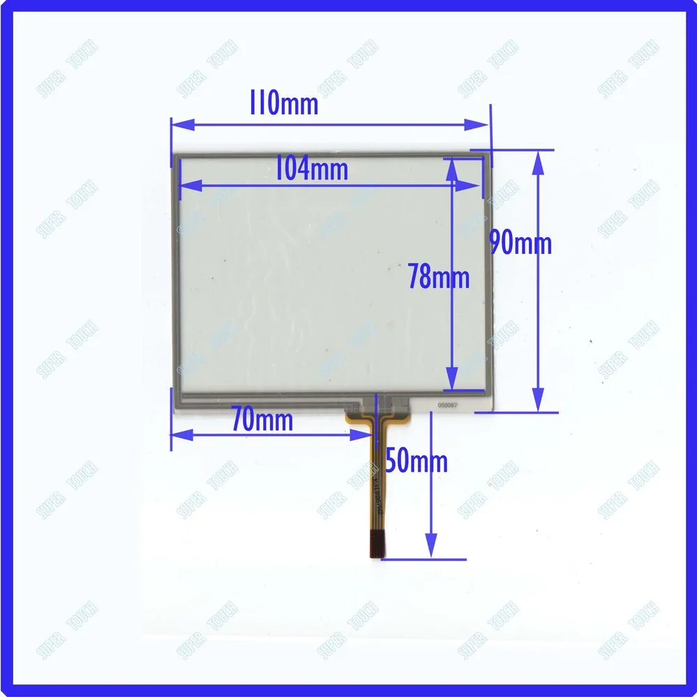 

5-inch four-wire resistive touch screen external screen handwriting screen 100 * 9,050,067 common industrial navigation screen