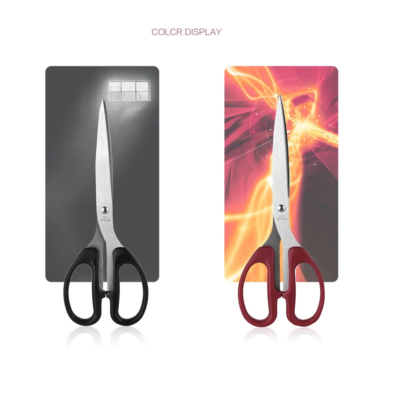 1 Pc/Lot Durable Large-Sized Stainless Steel Scissor for School Stationery & Office Supply & Home Use