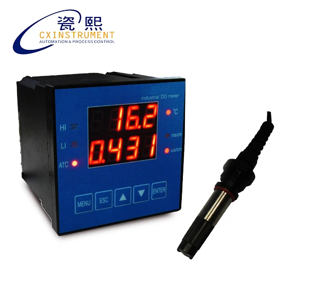 Electrical Conductivity Sensor With Profession Electrode 4~20mA Output and Digital Display Liquid Conductivity Meter