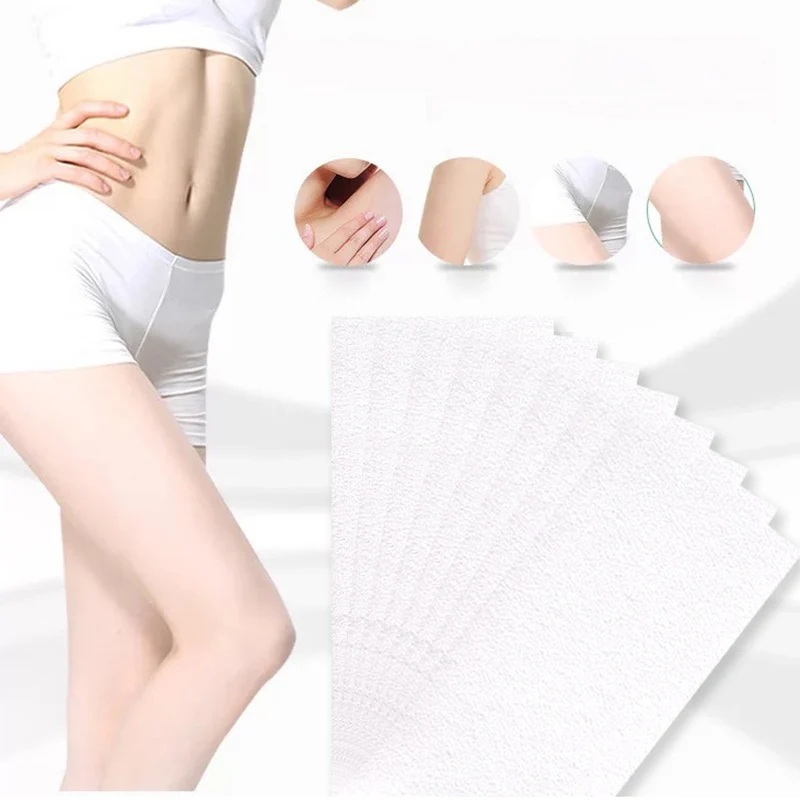 100pcs/bag Removal Nonwoven Body Cloth Hair Remover Wax Strip Paper Epilator Hair Removal Wax Paper Rolls