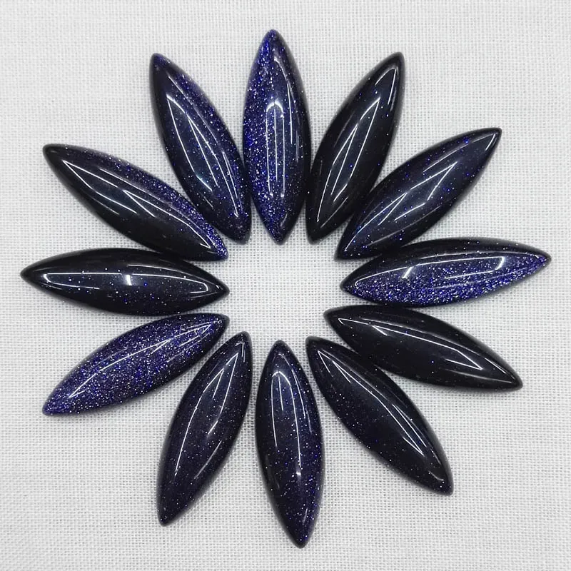 

Wholesale 25*8*5mm blue sand stone beads marquise shape CAB CABOCHON teardrop loose beads Free shipping 20pcs/lot