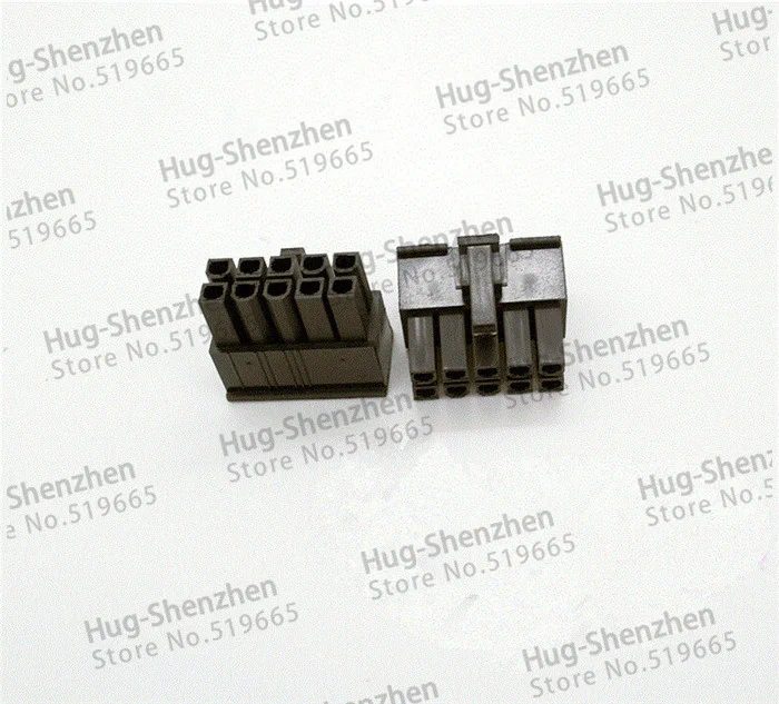 Imagem -02 - Atx Eps 10 Pin 5pin Molex 4.2 mm 5557 10pin Conector de Alimentação Macho Habitação Reservatório de Plástico para Alimentação do pc de Alta Qualidade Atacado