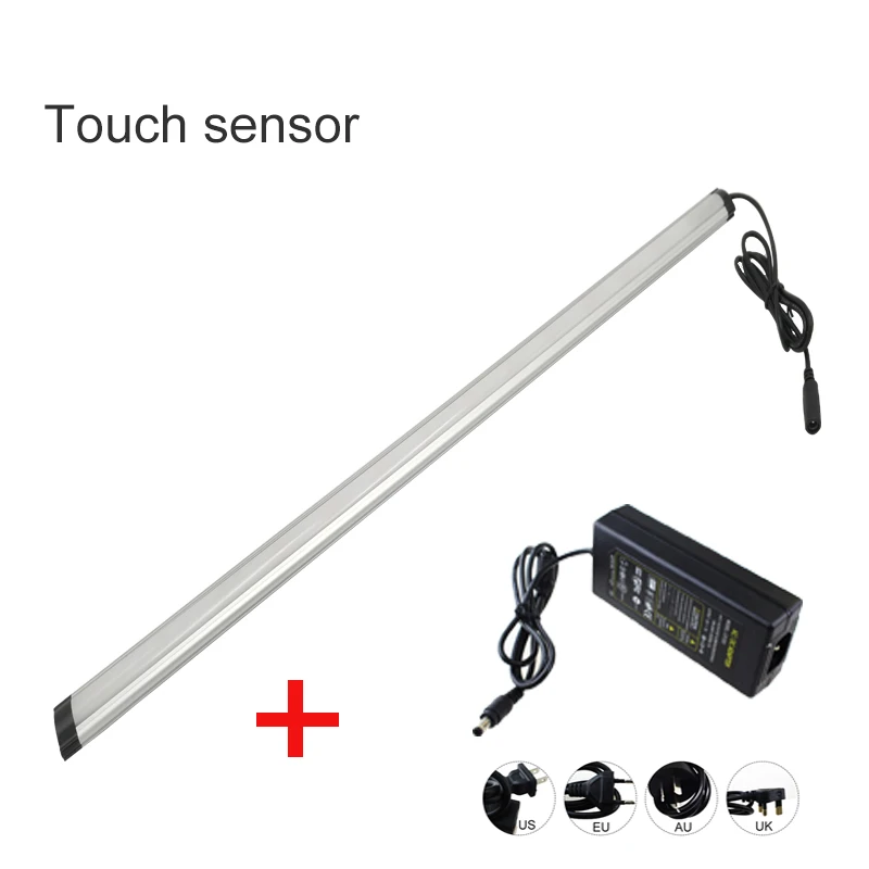 

30cm/50cm 12V 8W/10W led bar sensor light detector Touch switch with DC connect under cabinet lamp for Cabinet Kitchen Lighting