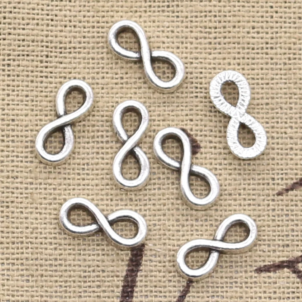 30pcs Charms Infinity Symbol Connectors 12x5mm Antique Making Pendant fit,Vintage Tibetan Bronze,DIY Handmade Jewelry