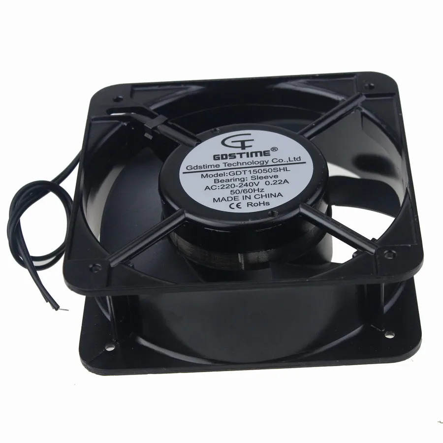 Imagem -03 - Gdstime-ventilador de Ventilação ac sem Escova 15cm 15050 mm 150x150x50 mm 150 v 240v