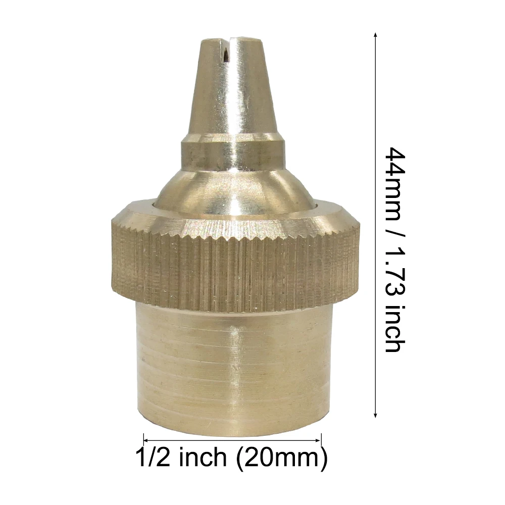 MUCIAKIE 1/2'' (20MM) Female Thread Brass Fan Type Garden Sprinkler Dust Removal Copper Nozzle Atomizing Crevice Aperture Micro