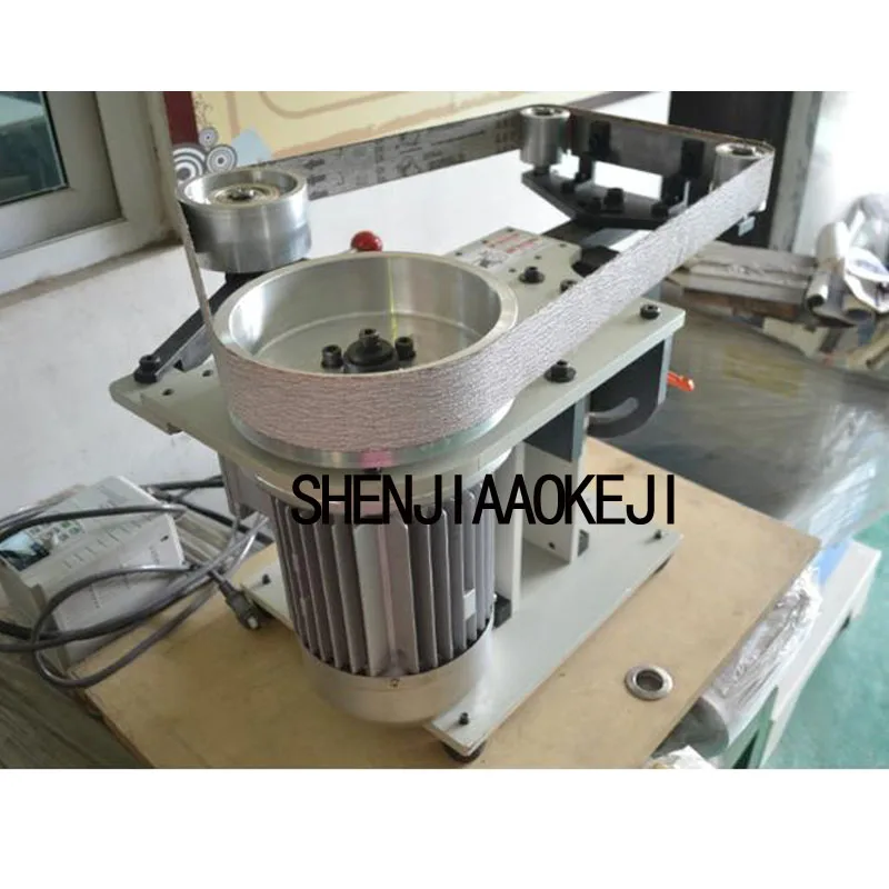 Small Vertical and horizontal type belt machine Abrasive belt polishing machine triangle wire drawing polishing machine