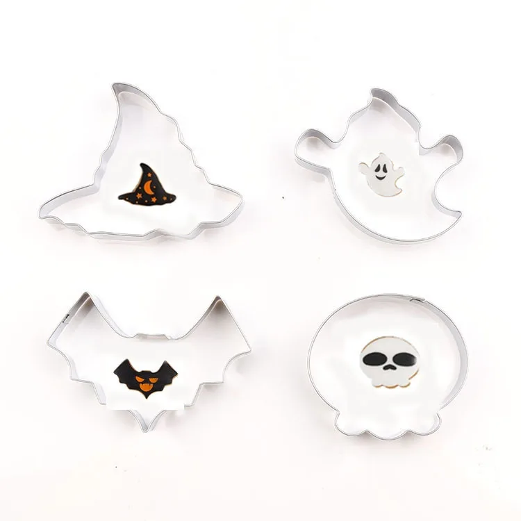 Halloween Colletion stainless steel cute cutting biscuit mould cake fruit sugar mold baking tools