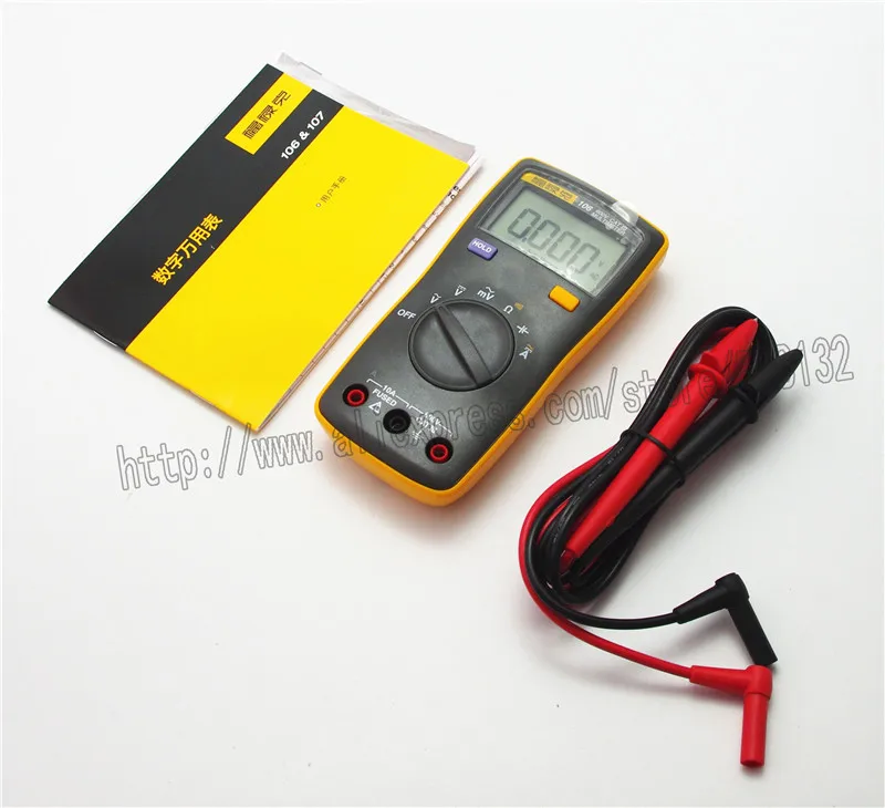 FLUKE 106 Handheld Digital Auto Range Digital Multimeter AC/DC Easily Carried mini DMM meter