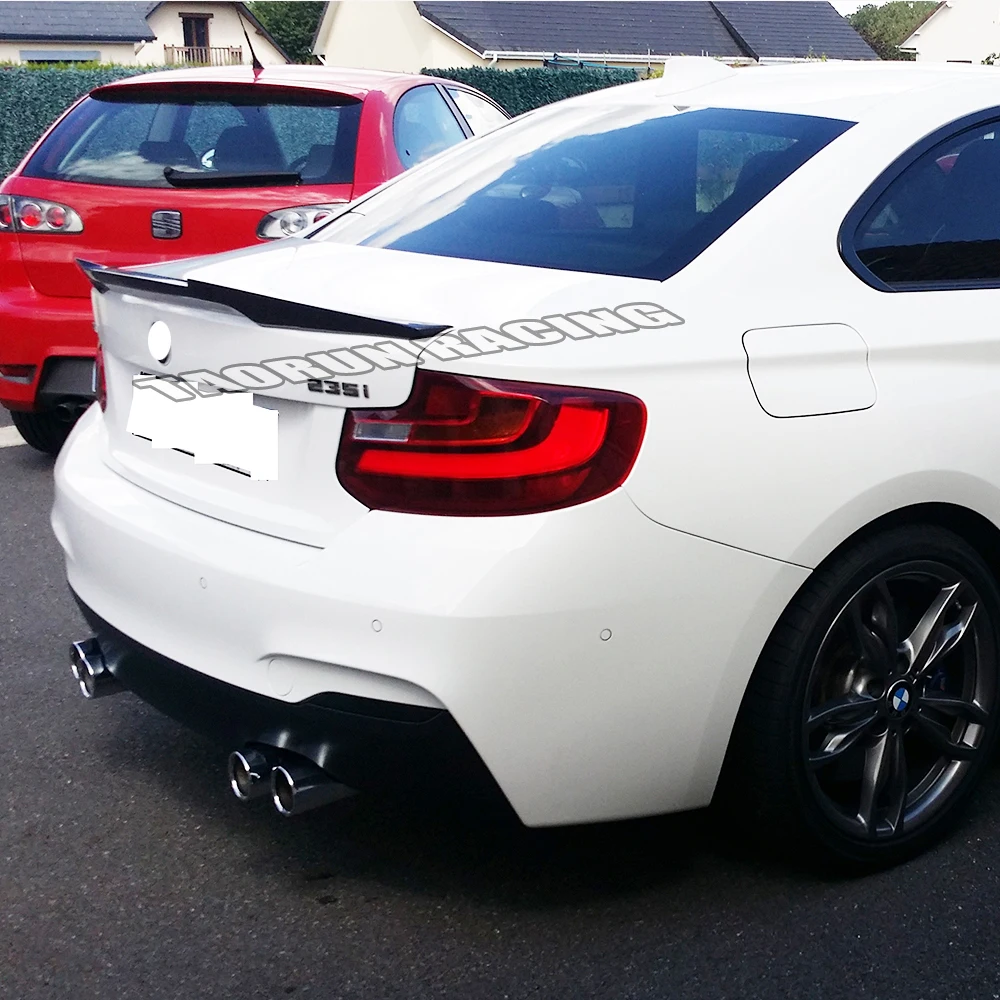 M4 Styling Full Carbon Fiber Rear Trunk Lip Wing Spoiler For BMW F22 2 Series & F87 M2 & Competition 2014 - 2020