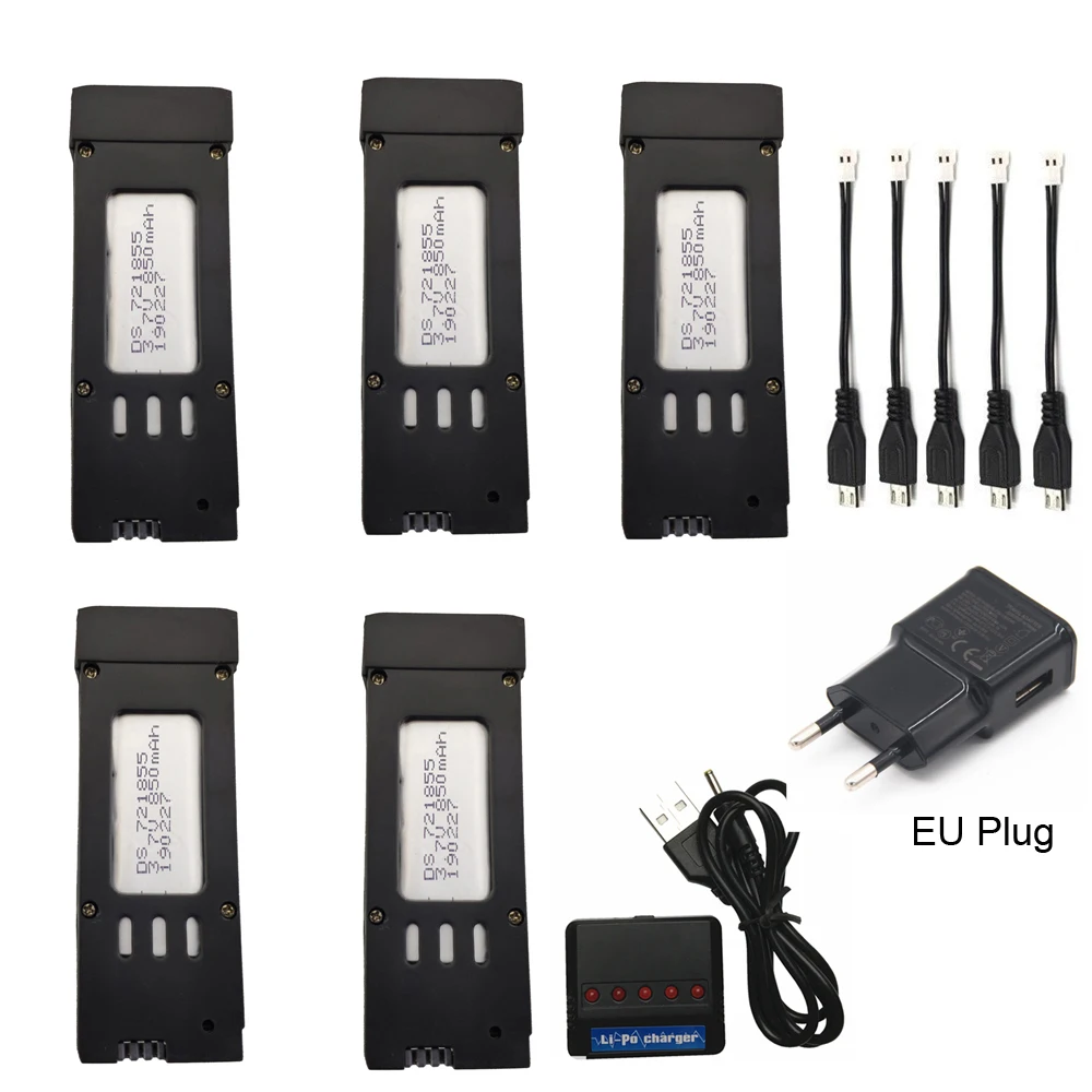 

Battery for E58 with charger set upgrade 850mAh Lipo Battery for E58 L800 JY019 S168 3.7V 850mAh battery for RC helicopter parts