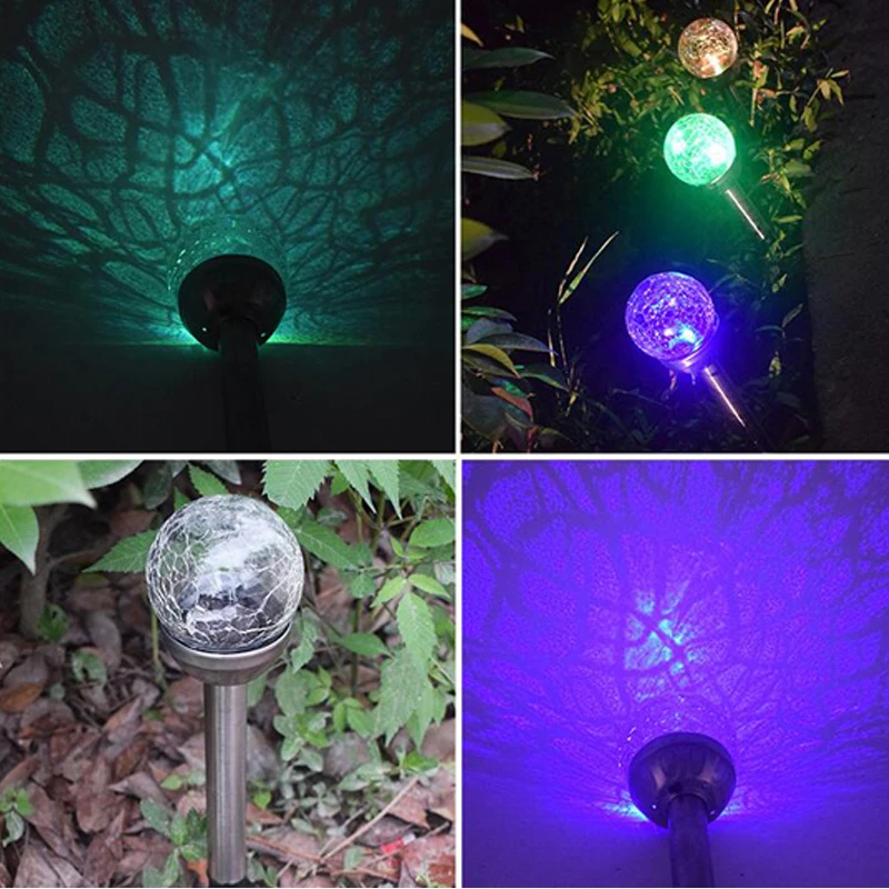 Led Solar Lamp Solar Powered Led Lights For Garden/Waterproof Led Solar Light Solar Garden Light LED Waterproof Crack Ball