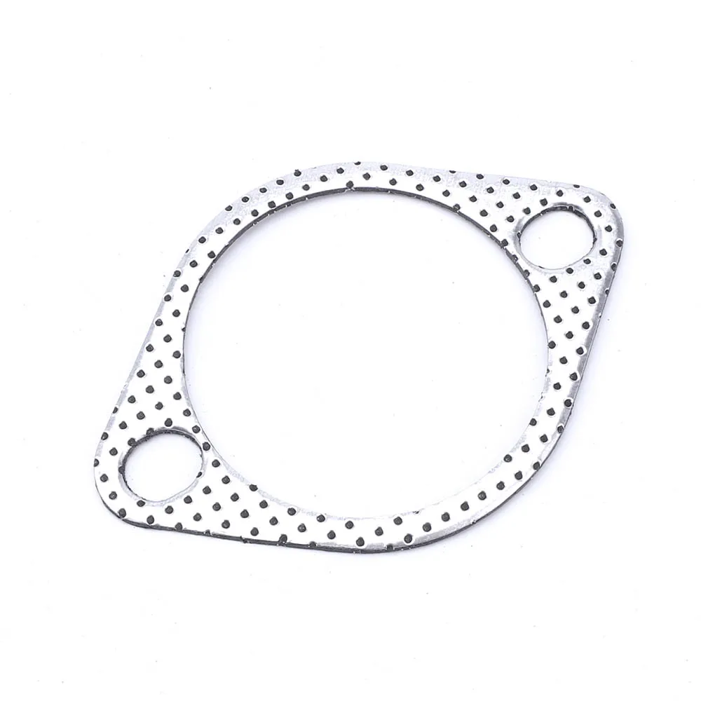 Aluminum 2.75 inch 71mm Car Engine Exhaust Gasket Downpipe Flange Universal Exhaust Pipe Gasket with two holes 5pcs/Lot
